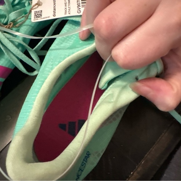 Adidas - Size 12 Men- Distancestar Low Green Track and Field Cleats - Picture 4 of 8